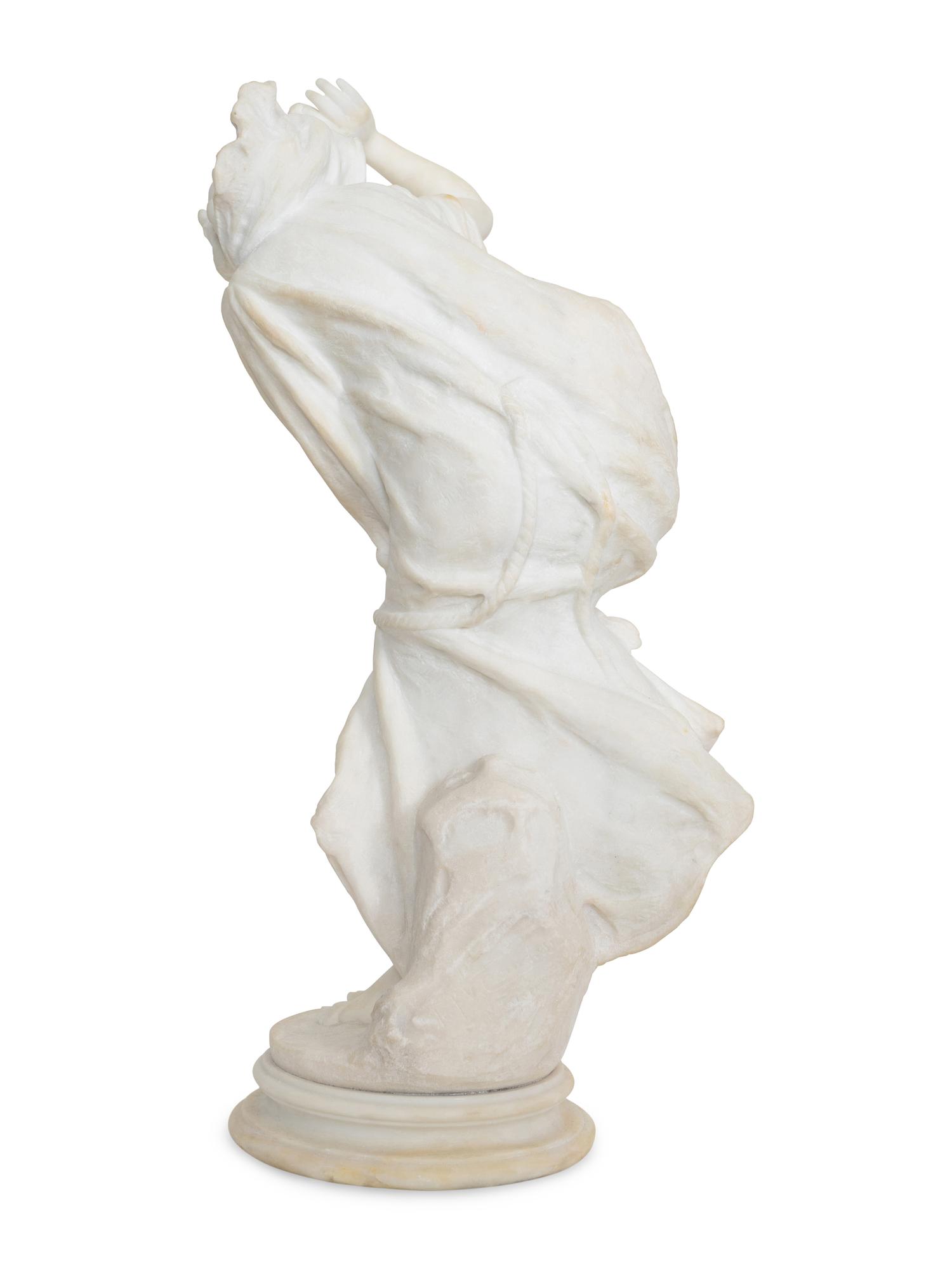 Figure of a Nude Maiden in a Windblown Cape