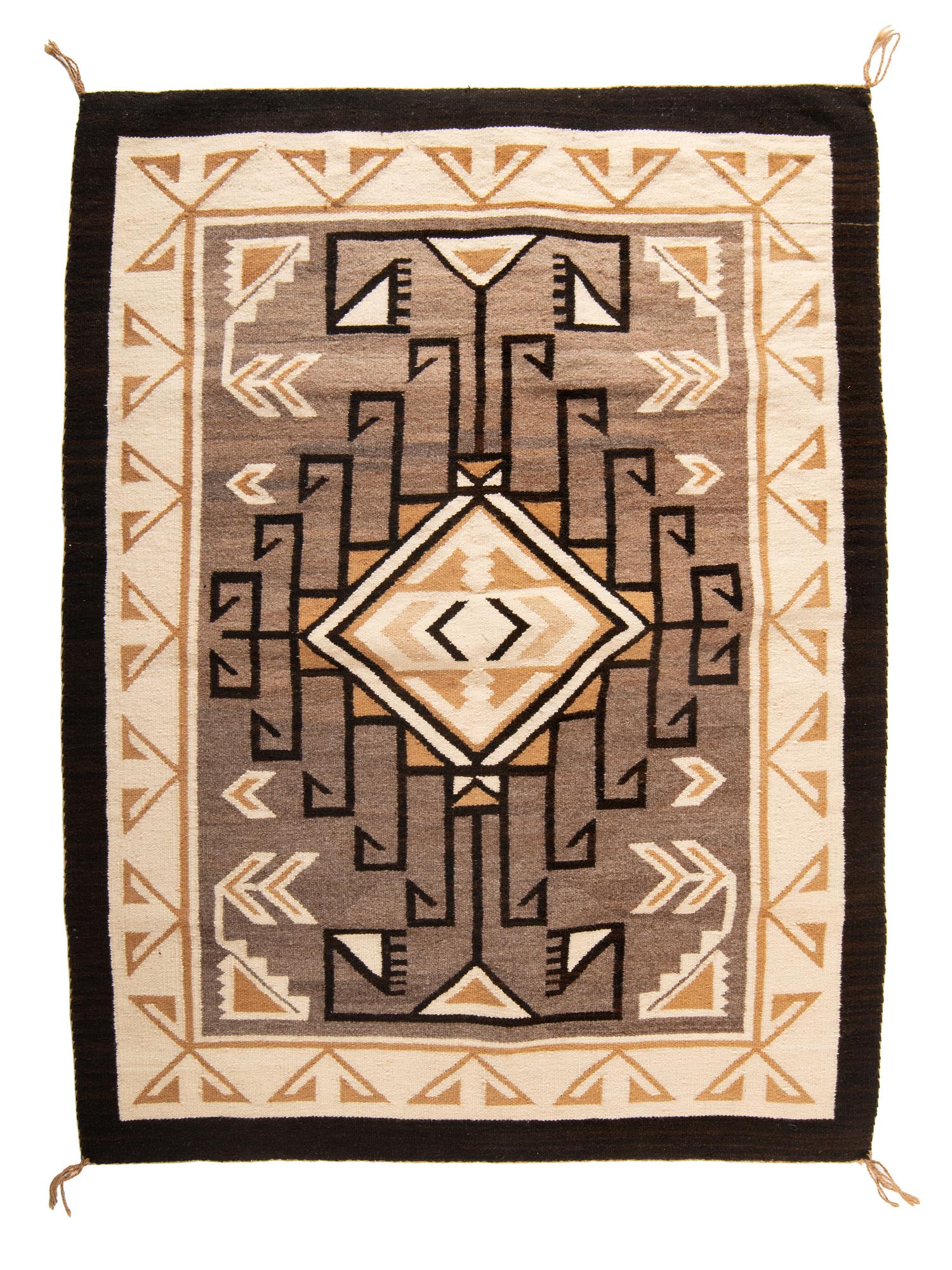 Navajo Two Grey Hills Weaving / Rug