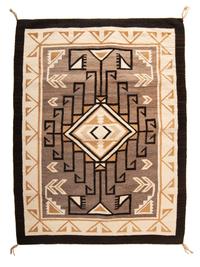 Navajo Two Grey Hills Weaving / Rug