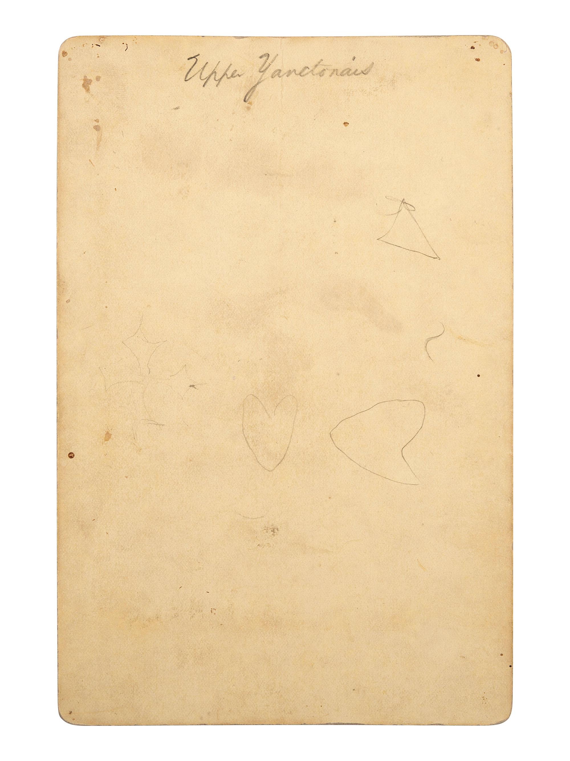 [NATIVE AMERICANS]. [GARDNER, Alexander (1821-1882), photographer]. Cabinet card of Big Head, Upper Yanktonai. [Washington, DC, ca 1872].
