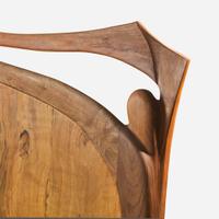 Richard Feldstein (American, b. 1955) Spalted Maple and Walnut Headboard, USA, circa 1980s