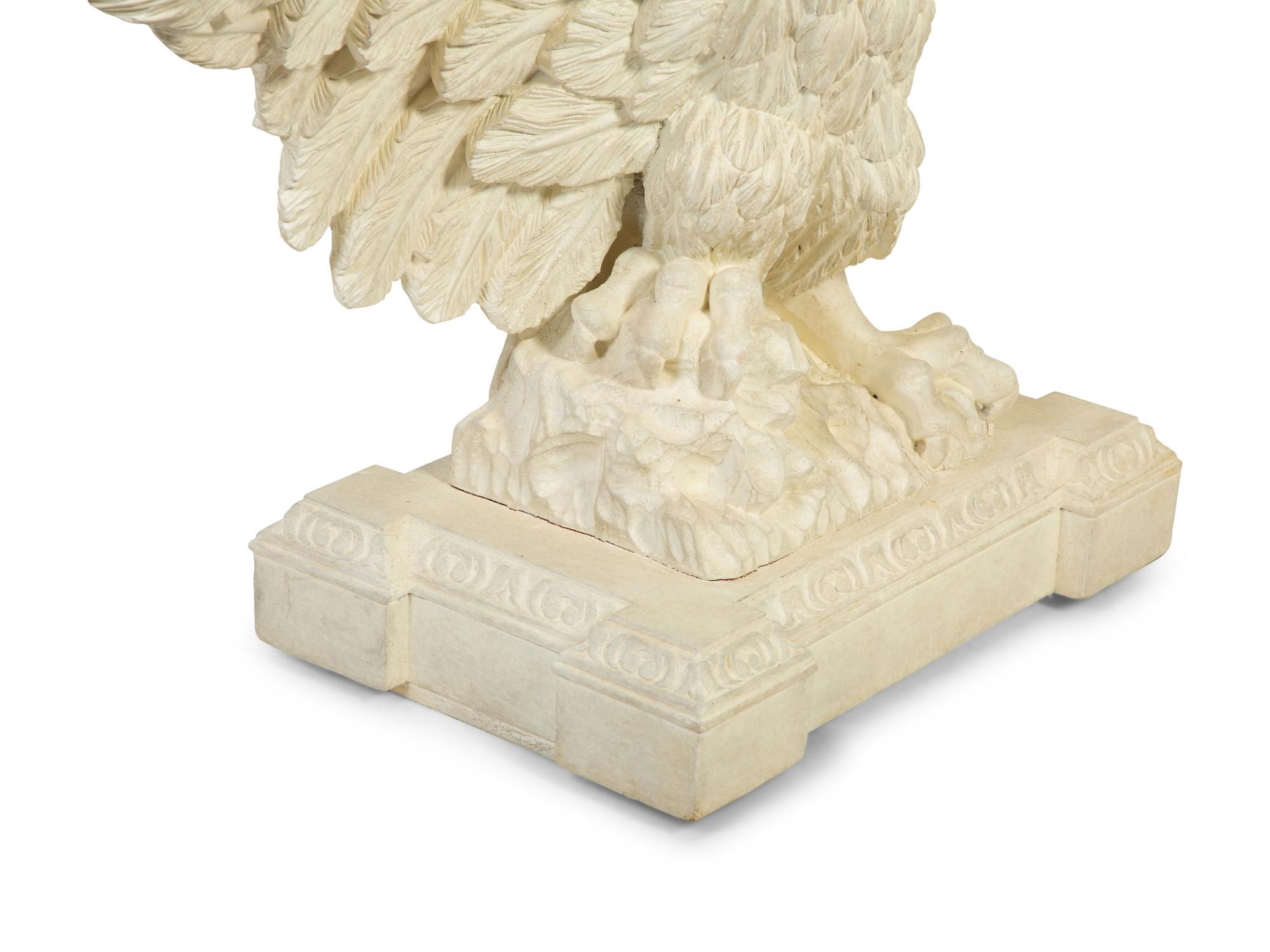 A George III Style White-Painted Pine Carved Eagle Console Table — 20TH CENTURY