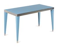 A Custom Enameled Metal and Glass Desk