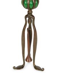 A Tiffany Studios Candlestick with Original Snuffer