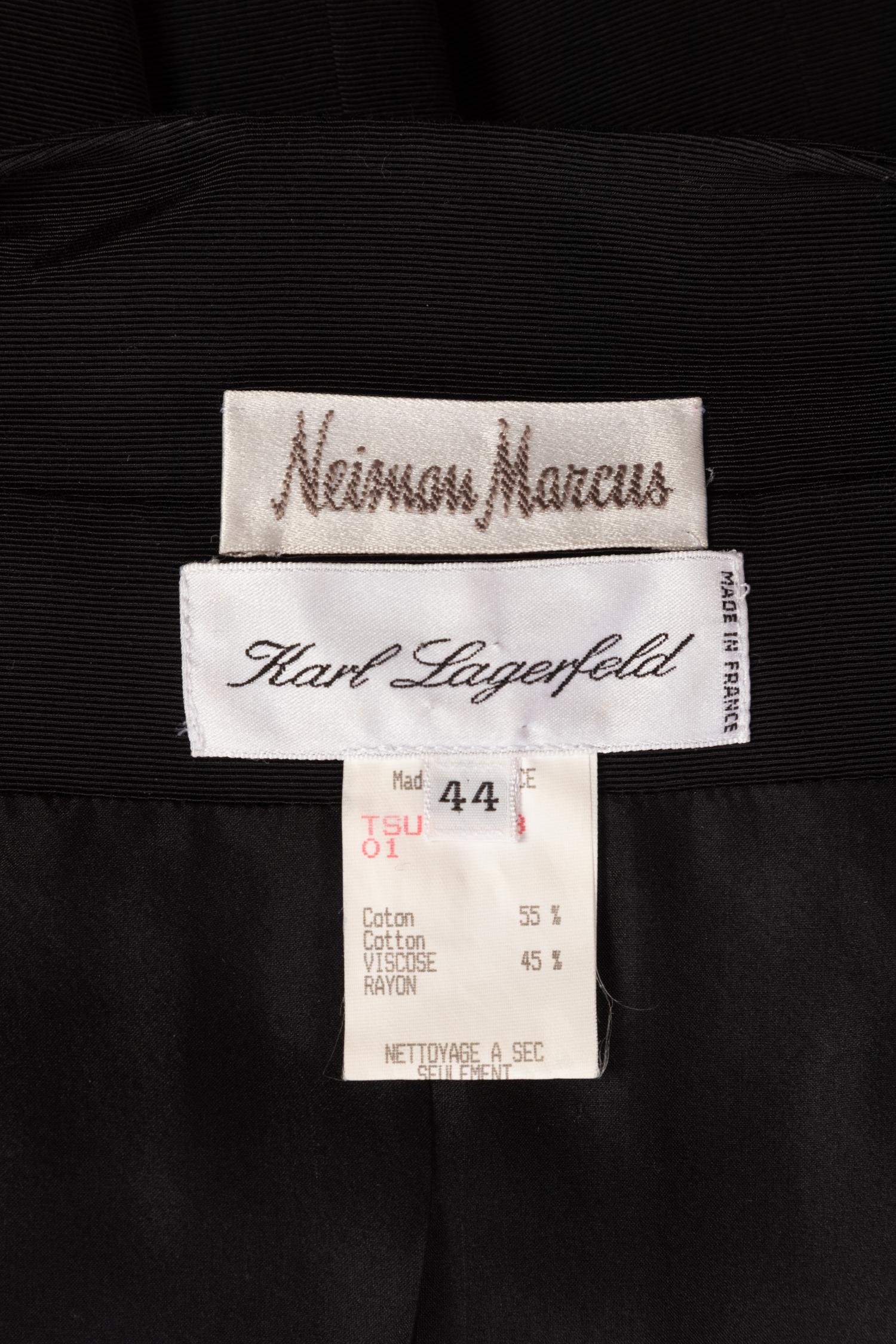 Two Karl Lagerfeld Two-Piece Skirt Suits, 1980s