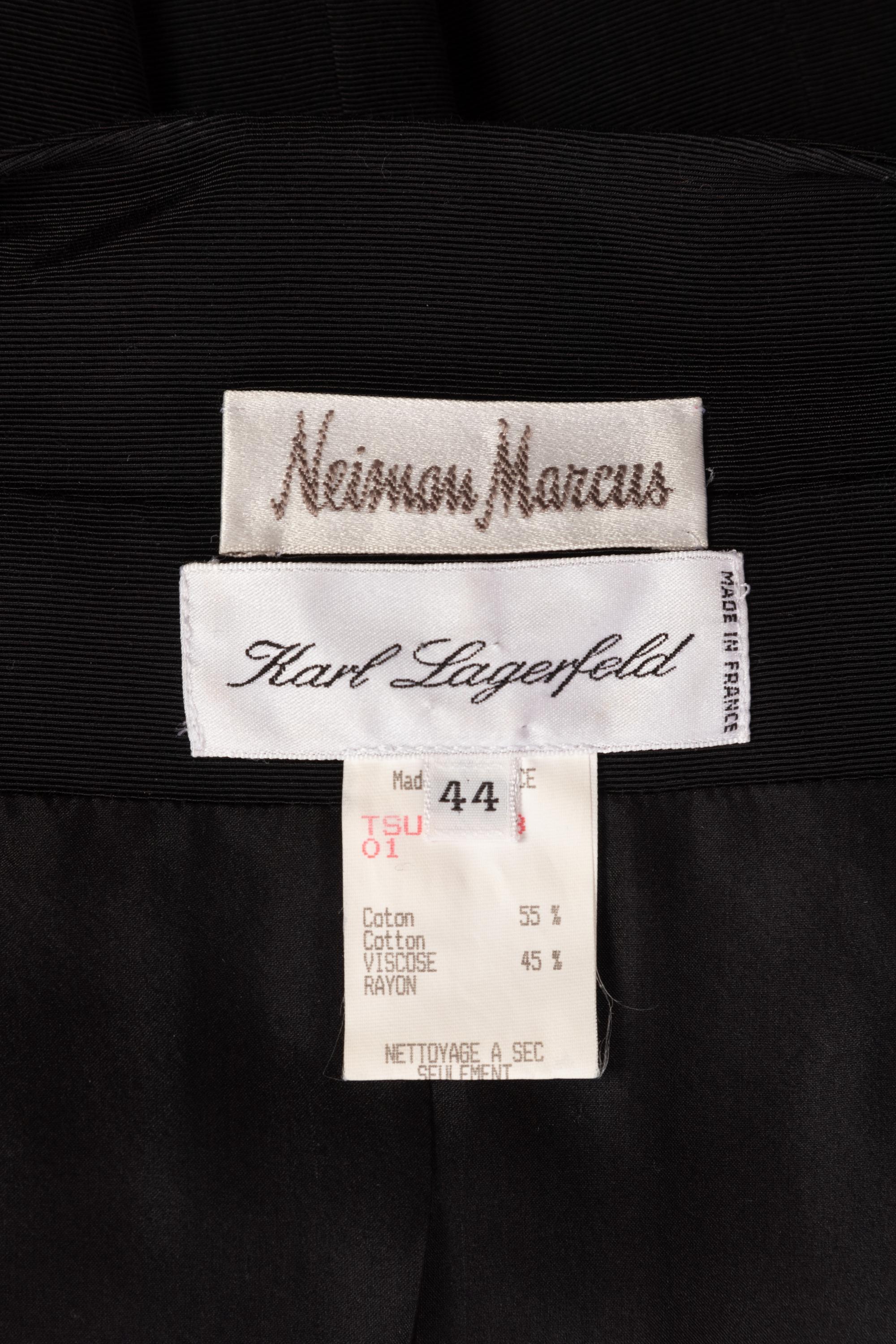 Two Karl Lagerfeld Two-Piece Skirt Suits, 1980s