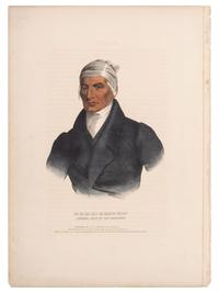 [McKENNEY & HALL]. A group of 4 large folio hand-colored lithographs of Shawnee. 1838.