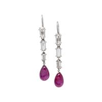 RUBY AND DIAMOND EARRINGS