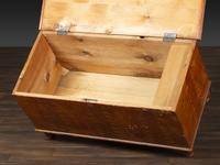 A Country Grain Painted Poplar and Pine Blanket Chest
