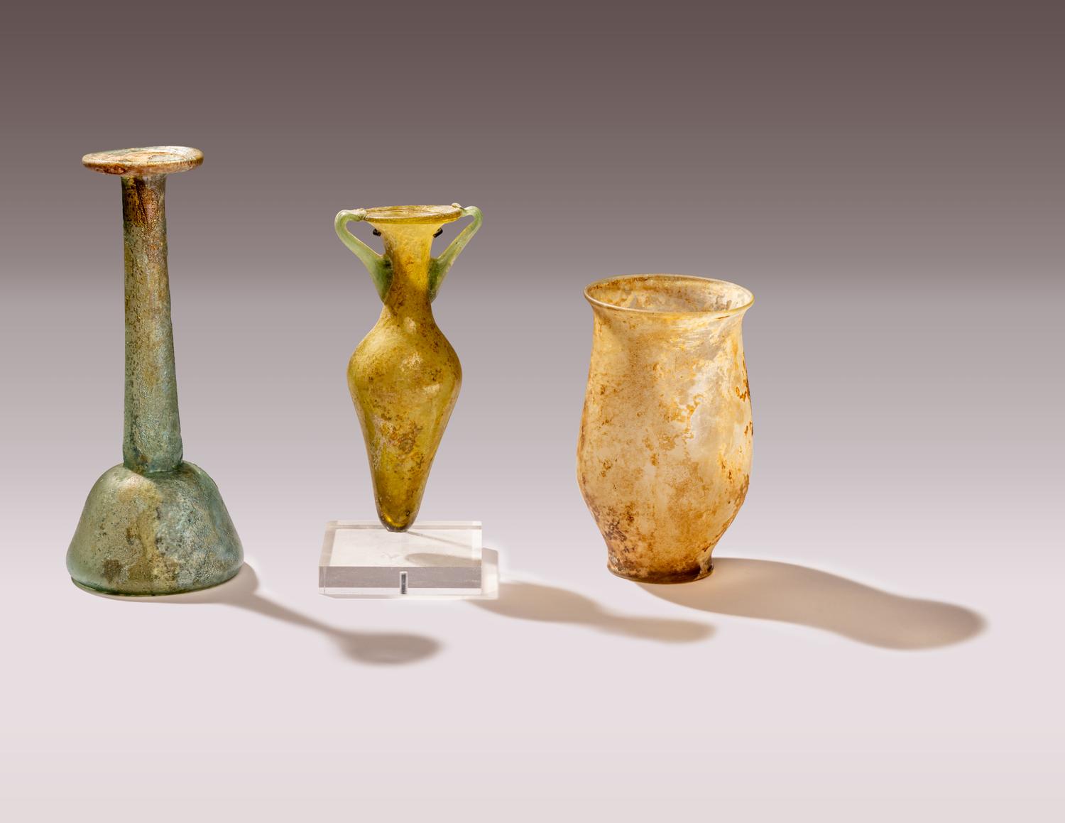 Three Roman Glass Vessels