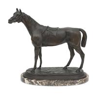 A Bronze Equine Sculpture After Jules Moigniez (French, 1835-1894)