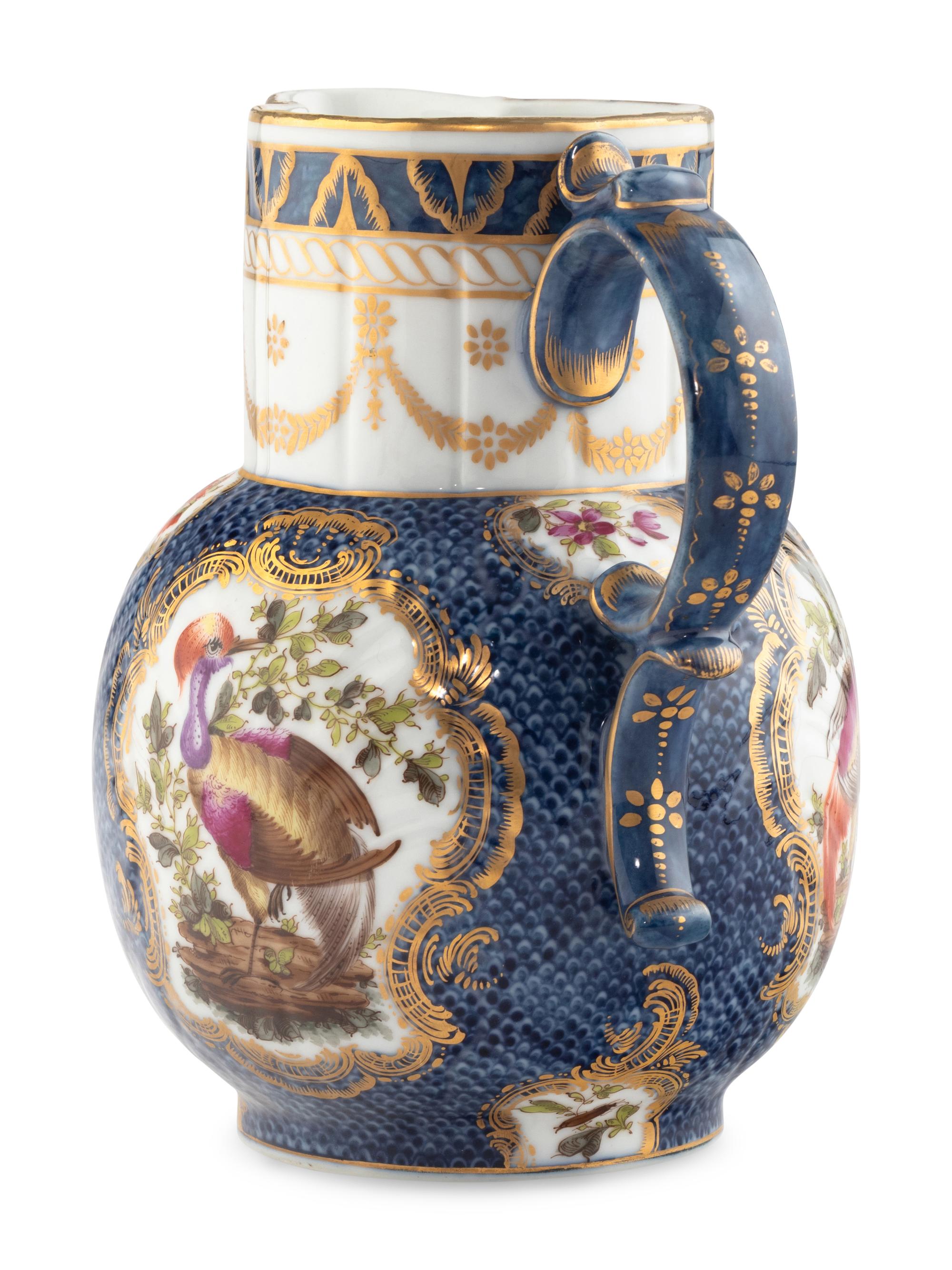 A Samson Porcelain Worcester-Style Pitcher
