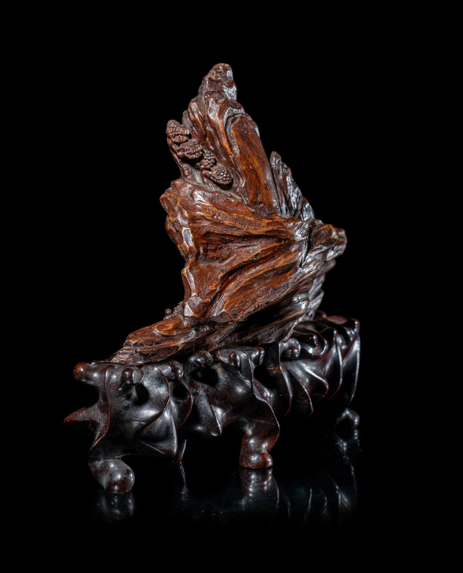 A Chinese Agarwood 'Mountain' Boulder