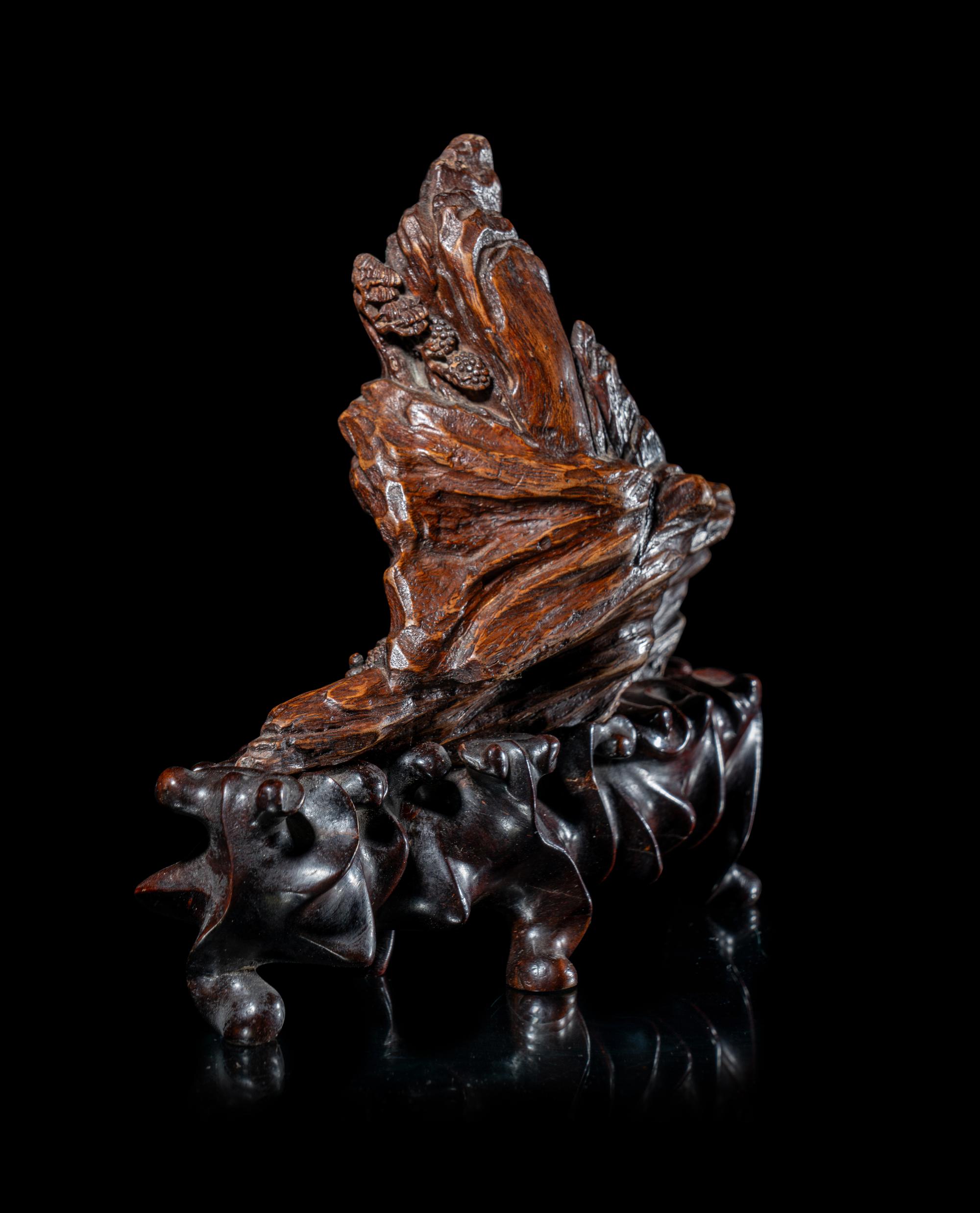 A Chinese Agarwood 'Mountain' Boulder