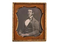 [EARLY PHOTOGRAPHY]. A group of 2 daguerreotypes, incl. sixth plate portrait of African American gentleman.