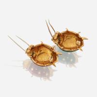 A pair of gold and enamel brooches, Van Cleef & Arpel Italy