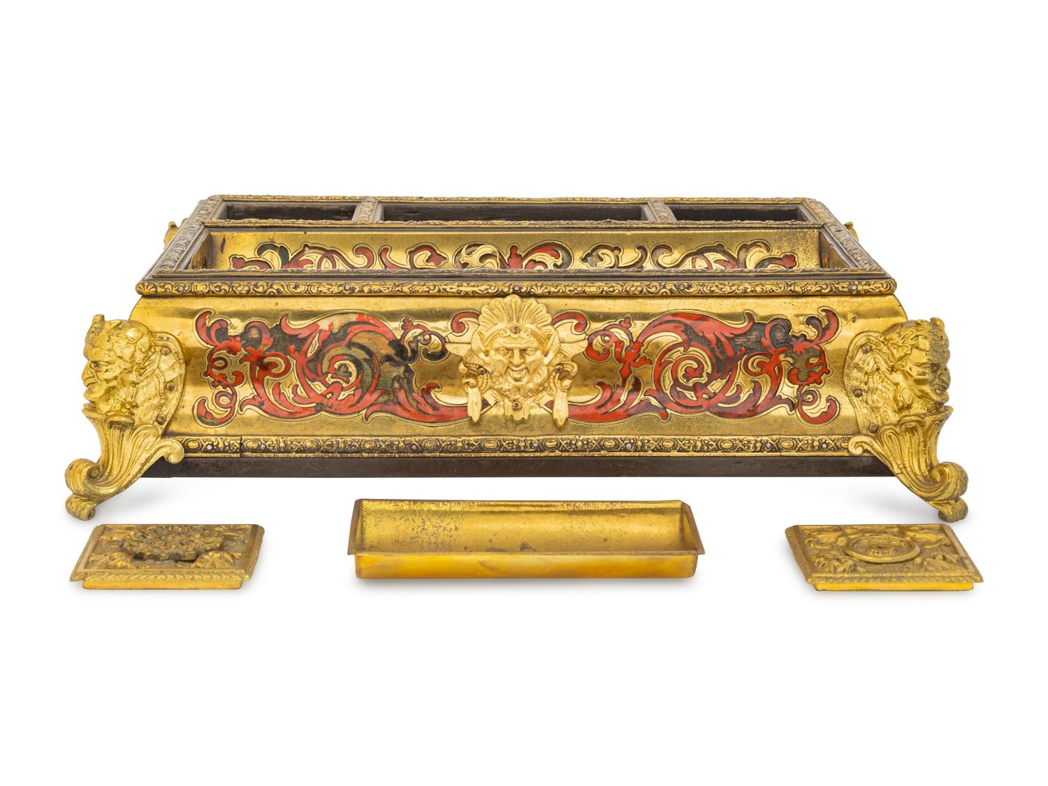 A Napoleon III Boulle Marquetry Standish
