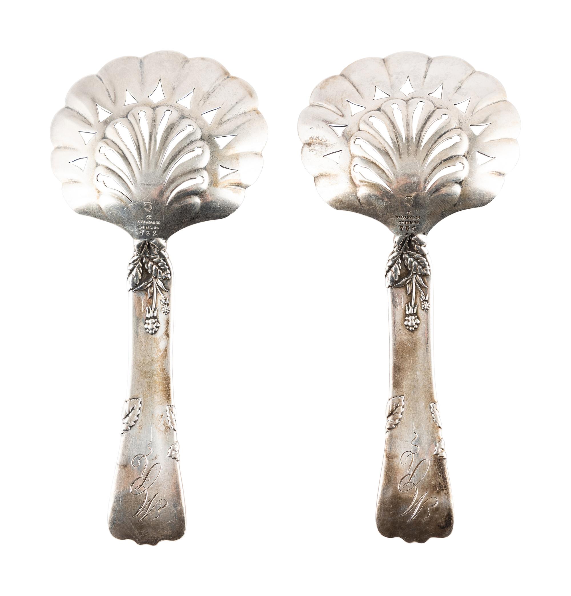 A Pair of American Silver Serving Spoons