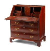 A George III Inlaid Mahogany Slant-Front Desk — 19TH CENTURY