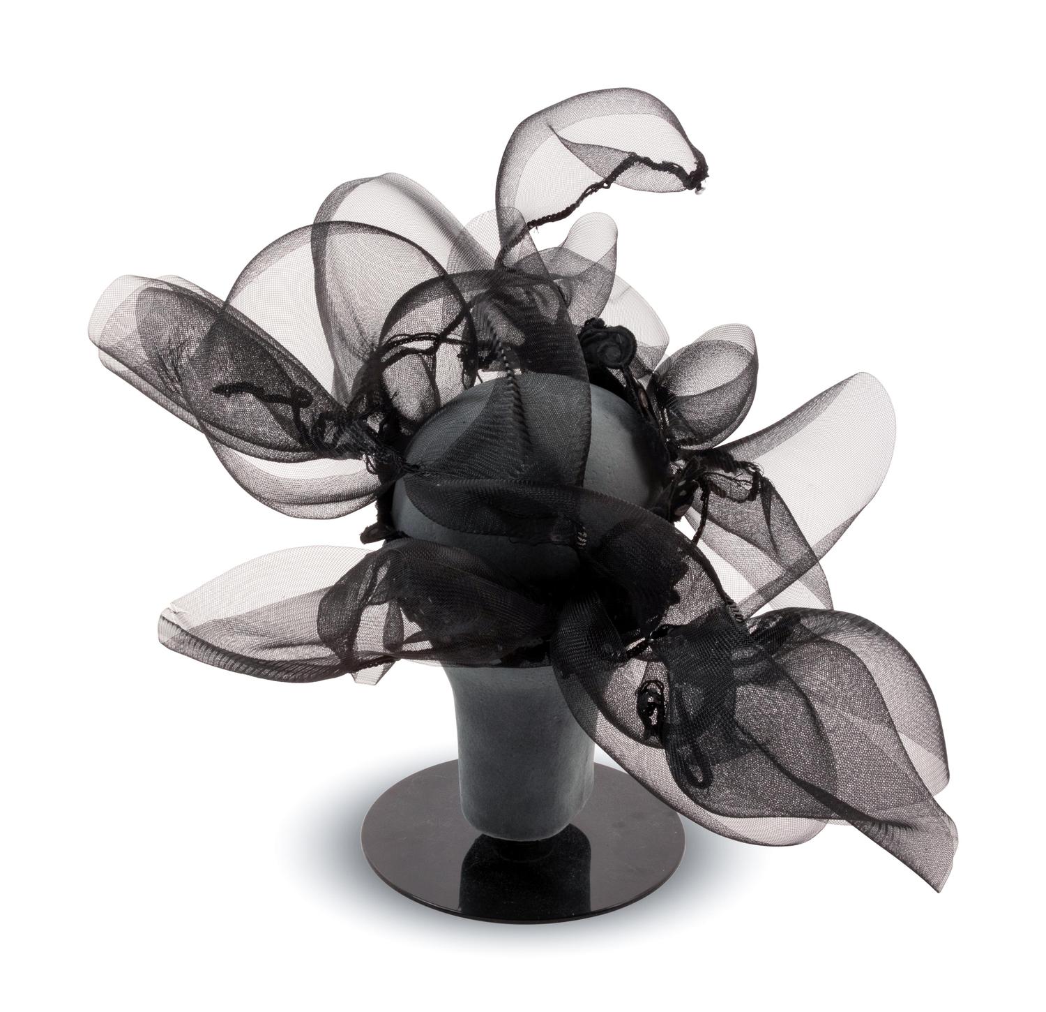 Two Pierre Cardin Hats, One Amy Downs Hat, and One Emanuel Ungaro Headband, 1960-90s