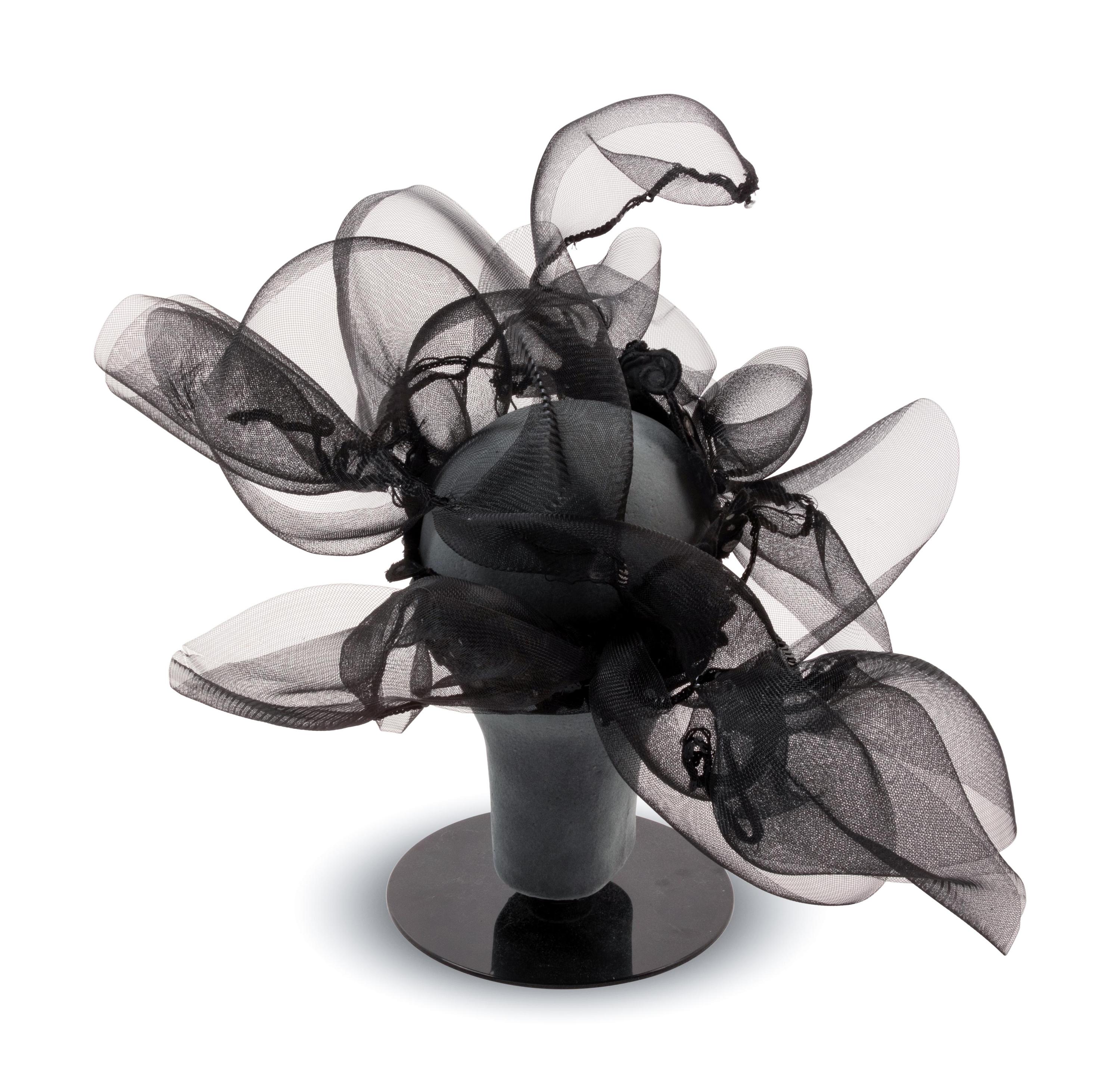 Two Pierre Cardin Hats, One Amy Downs Hat, and One Emanuel Ungaro Headband, 1960-90s