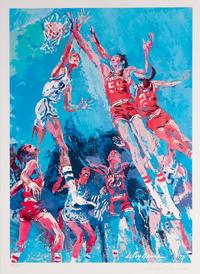 A Group of Indiana University Basketball Signed Autograph Items Including a Signed LeRoy Neiman Hoosier Hooplah Limited Edition Print