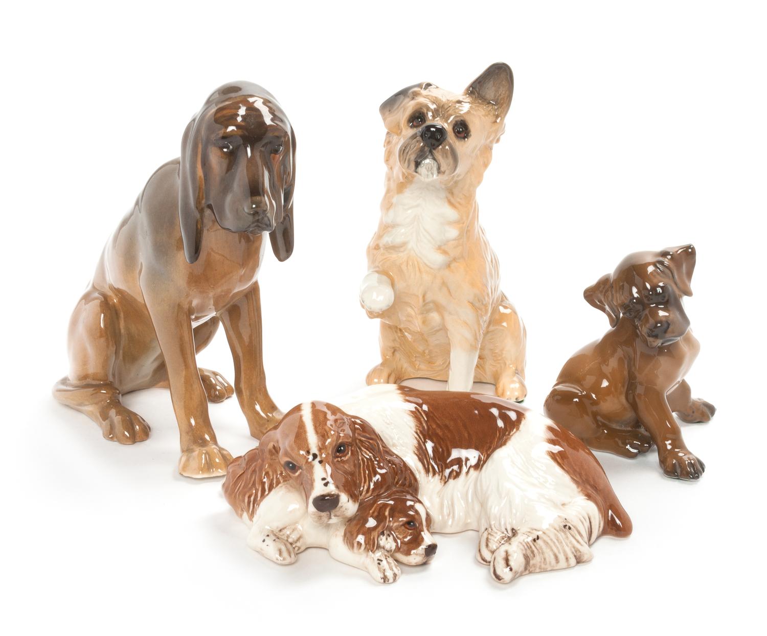 Four Royal Doulton Porcelain Figures Width of widest 6 inches. — 20TH CENTURY
