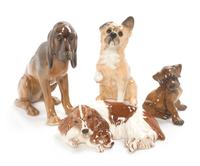 Four Royal Doulton Porcelain Figures Width of widest 6 inches. — 20TH CENTURY