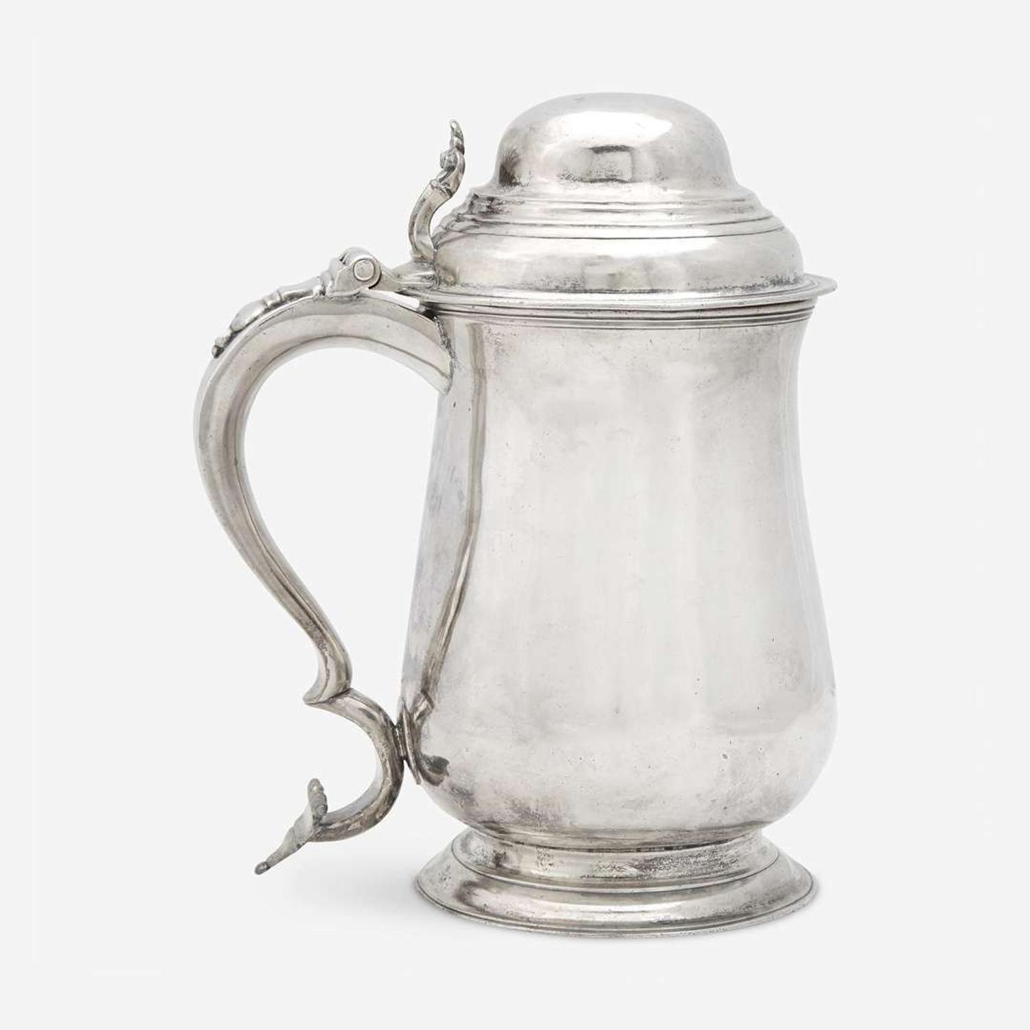 A silver covered tankard Ephraim Brasher (1744-1828), New York, NY, circa 1780