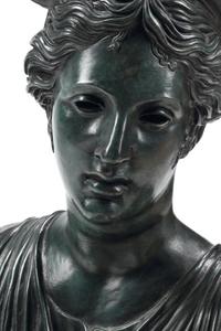 A Patinated Bronze Figure of Diana