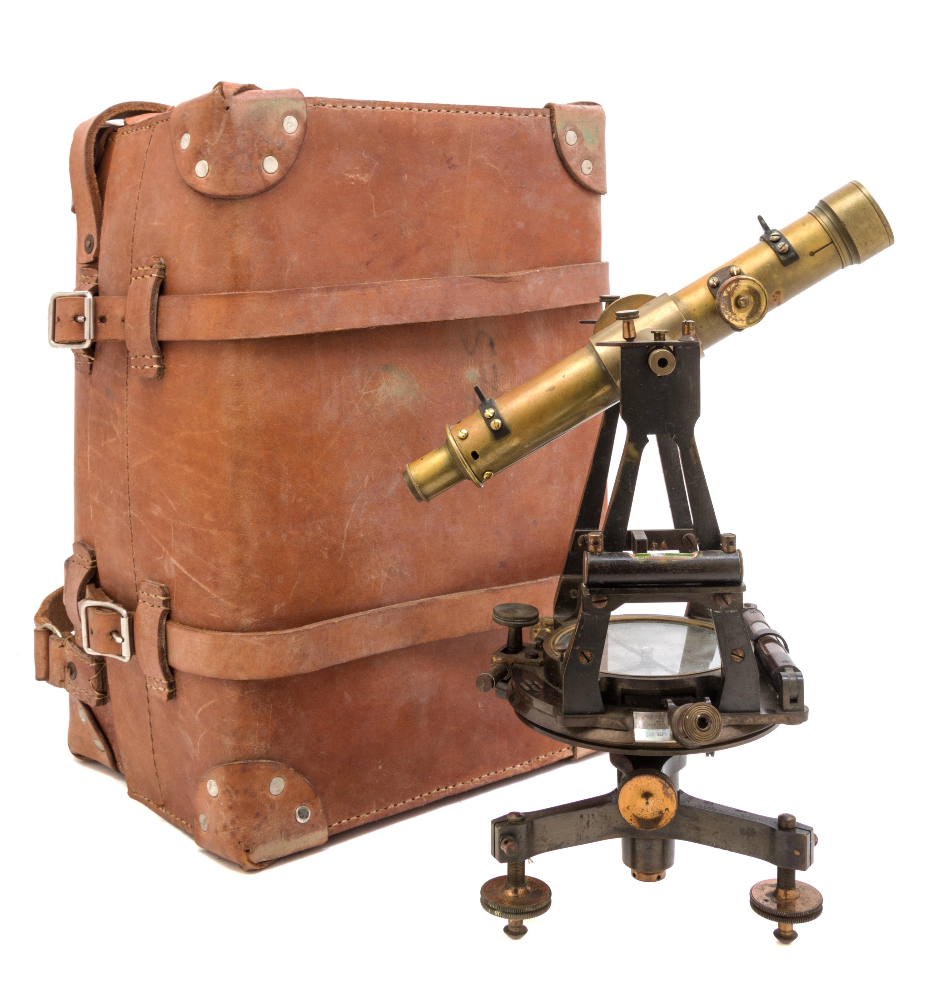 An English Brass Transit Theodolite Length of scope 10 1/2 inches. — TROUGHTON & SIMMS, LONDON, 19TH CENTURY