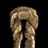 A Chinese Gold Hairpin, Chai, Yuan Dynasty 元 金螭虎釵