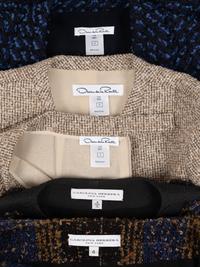 Five Designer Items: Carolina Herrera Skirt Suit, Oscar de la Renta Skirt Suit, Oscar de la Renta Jacket 2008-10s