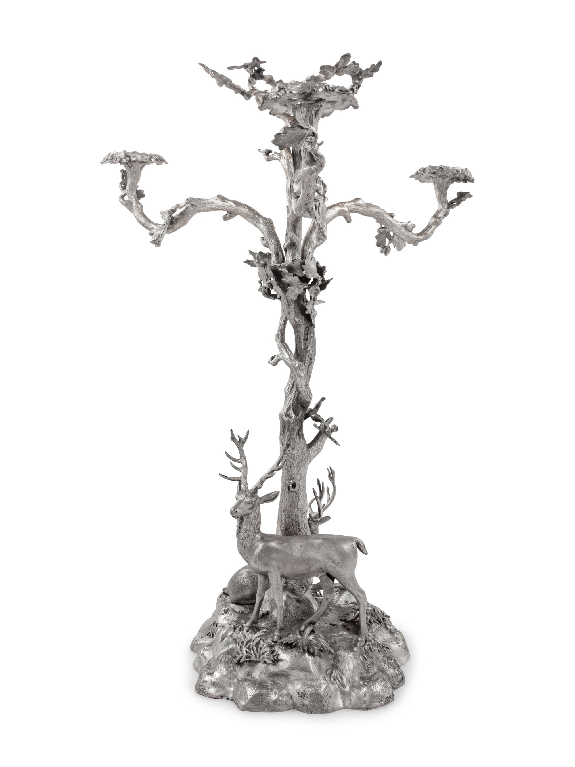 An Elkington & Co. Silver-Plate Centerpiece