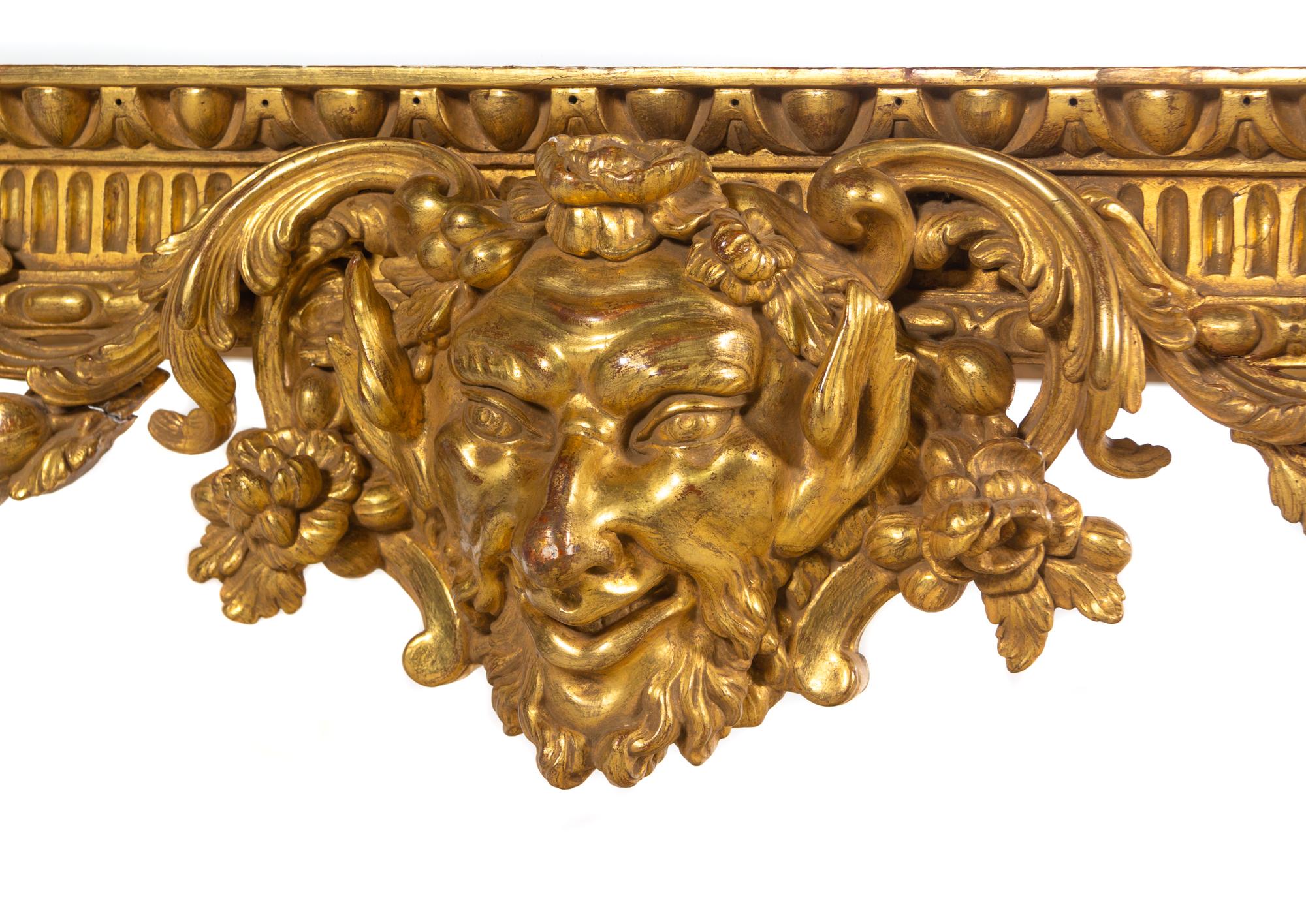 An English Neoclassical Giltwood Table Base