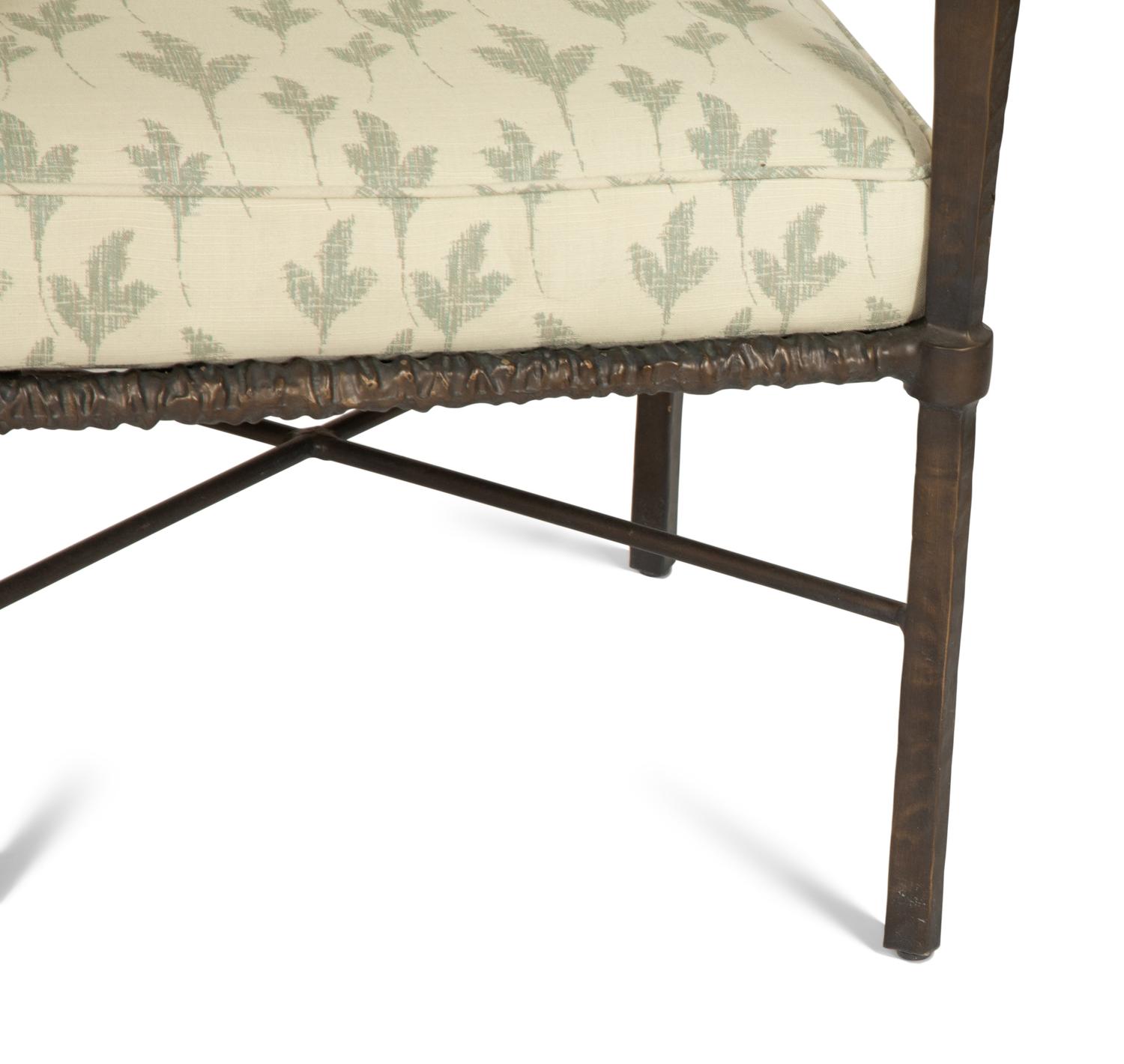 A Suite of Michael Taylor Arcadia Patinated Aluminum Outdoor Dining Furniture