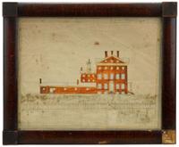 American School 19th century the first westtown school building, west chester, pa, early 19th century