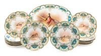 A Limoges Porcelain Game Service Width of platter 18 1/2 inches.