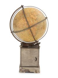 An American Globe Mounted Mantel Clock