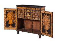 A Neoclassical Style Penwork Cabinet