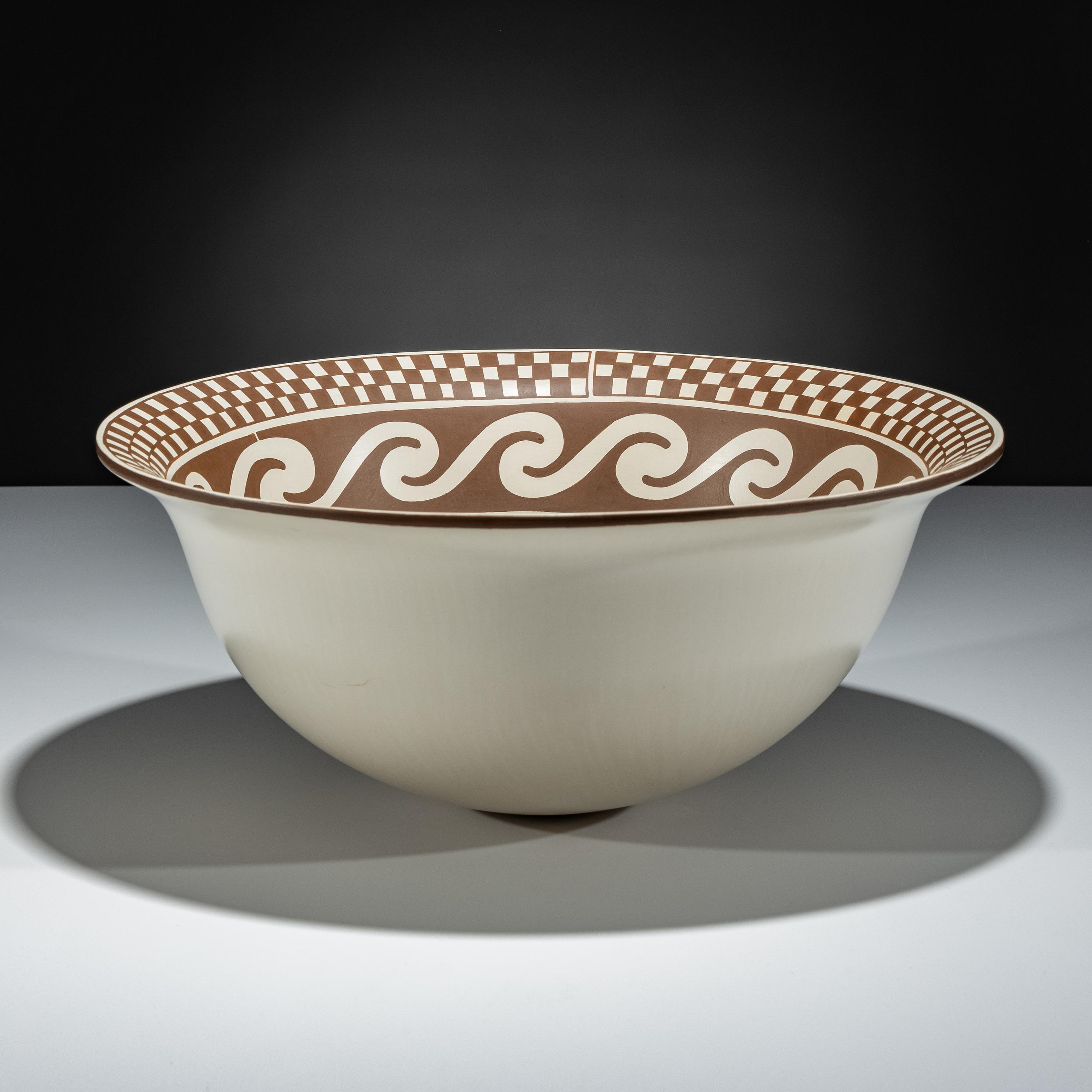 Pottery Bowl, with Pueblo Revolt Scene