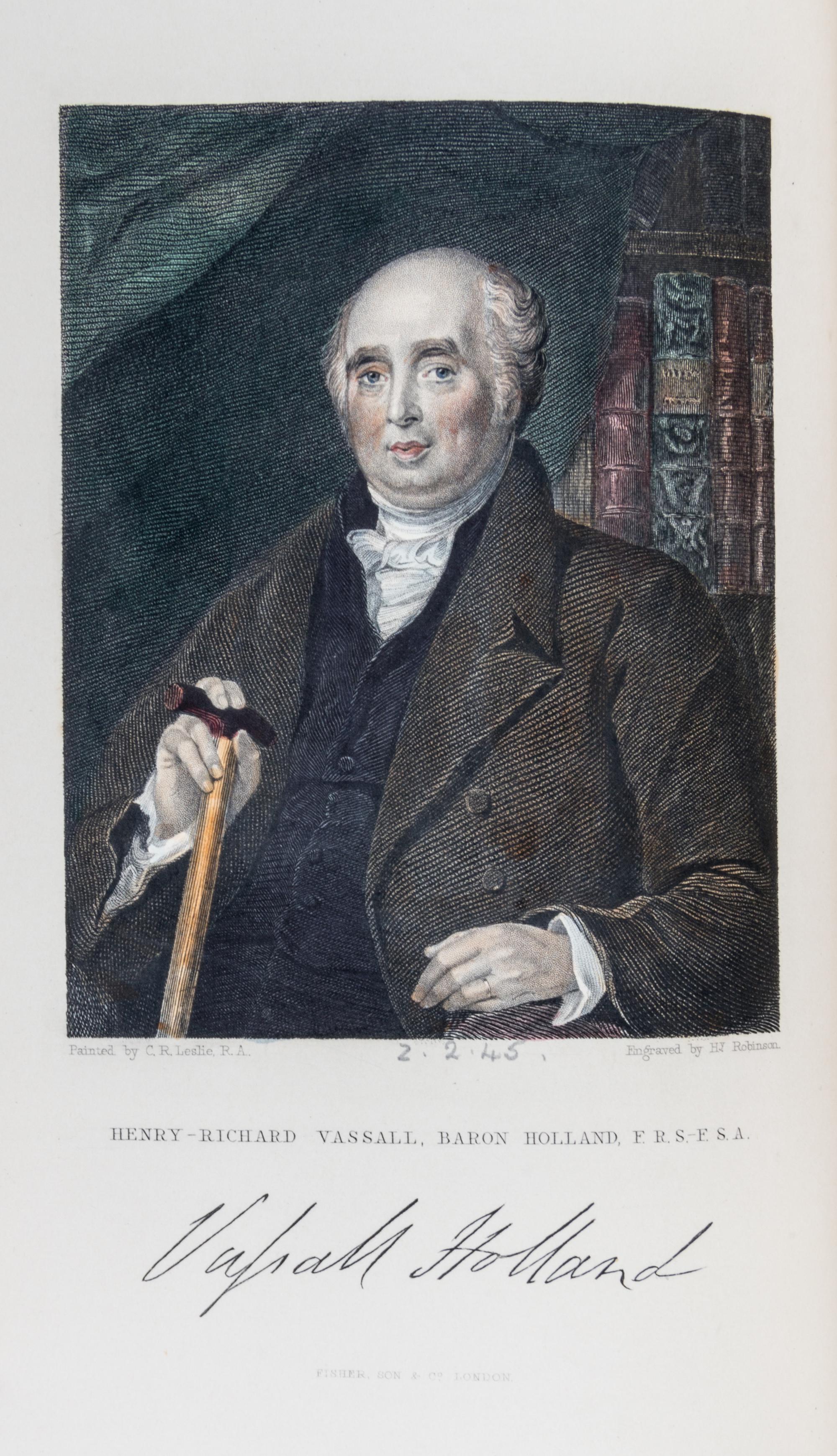 (BAYNTUN) LANGDALE, CHARLES. Memoirs of Mrs. Fitzherbert. London, 1856. First edition. Extra-illustrated.