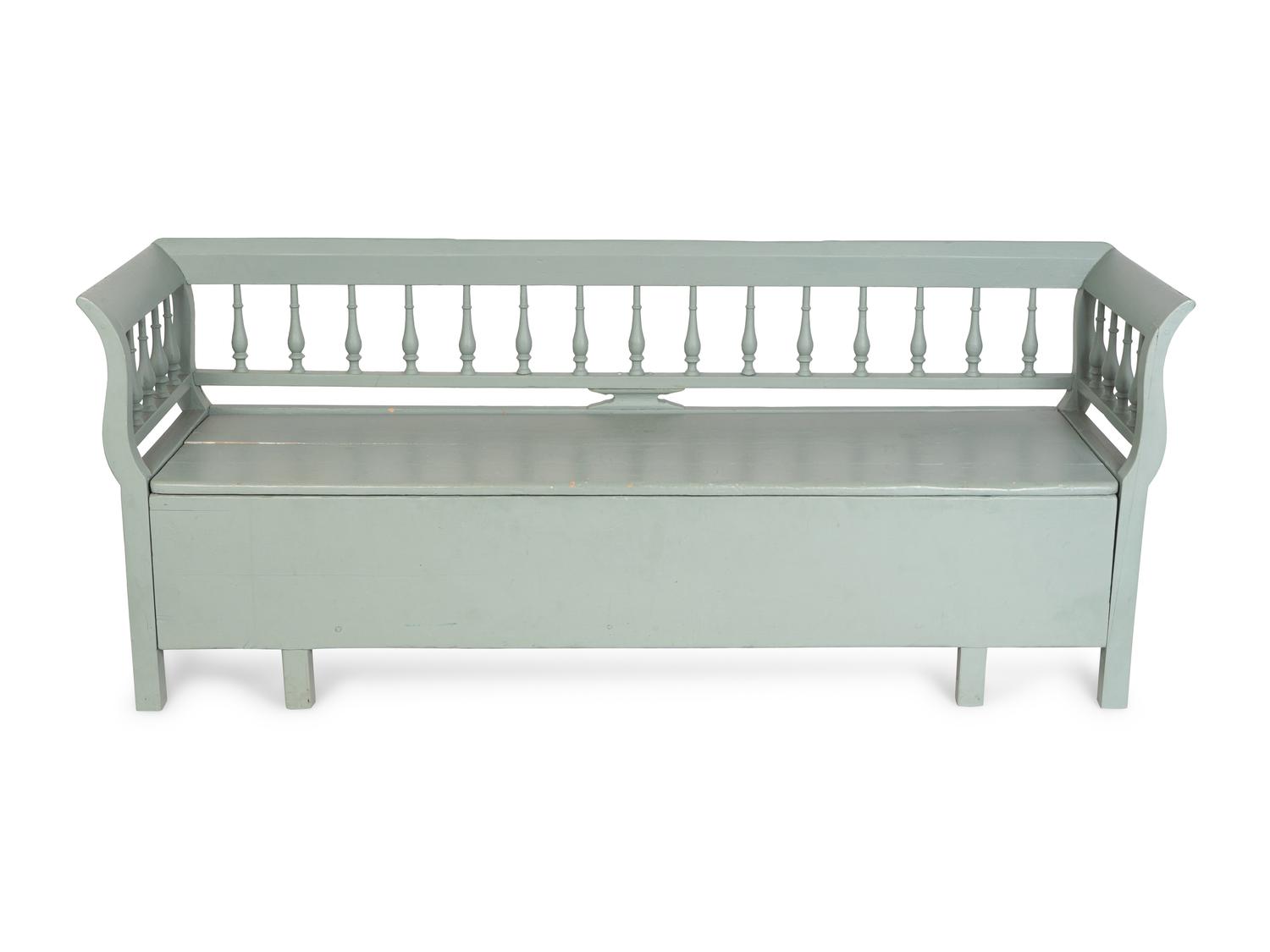 A Swedish Painted Bench