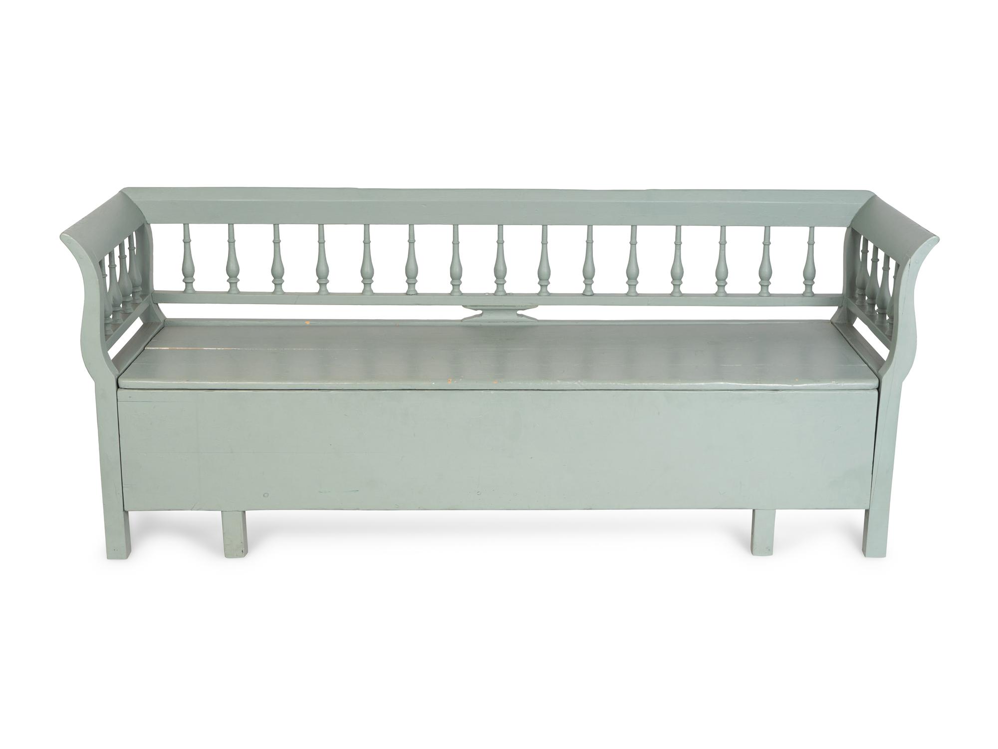 A Swedish Painted Bench