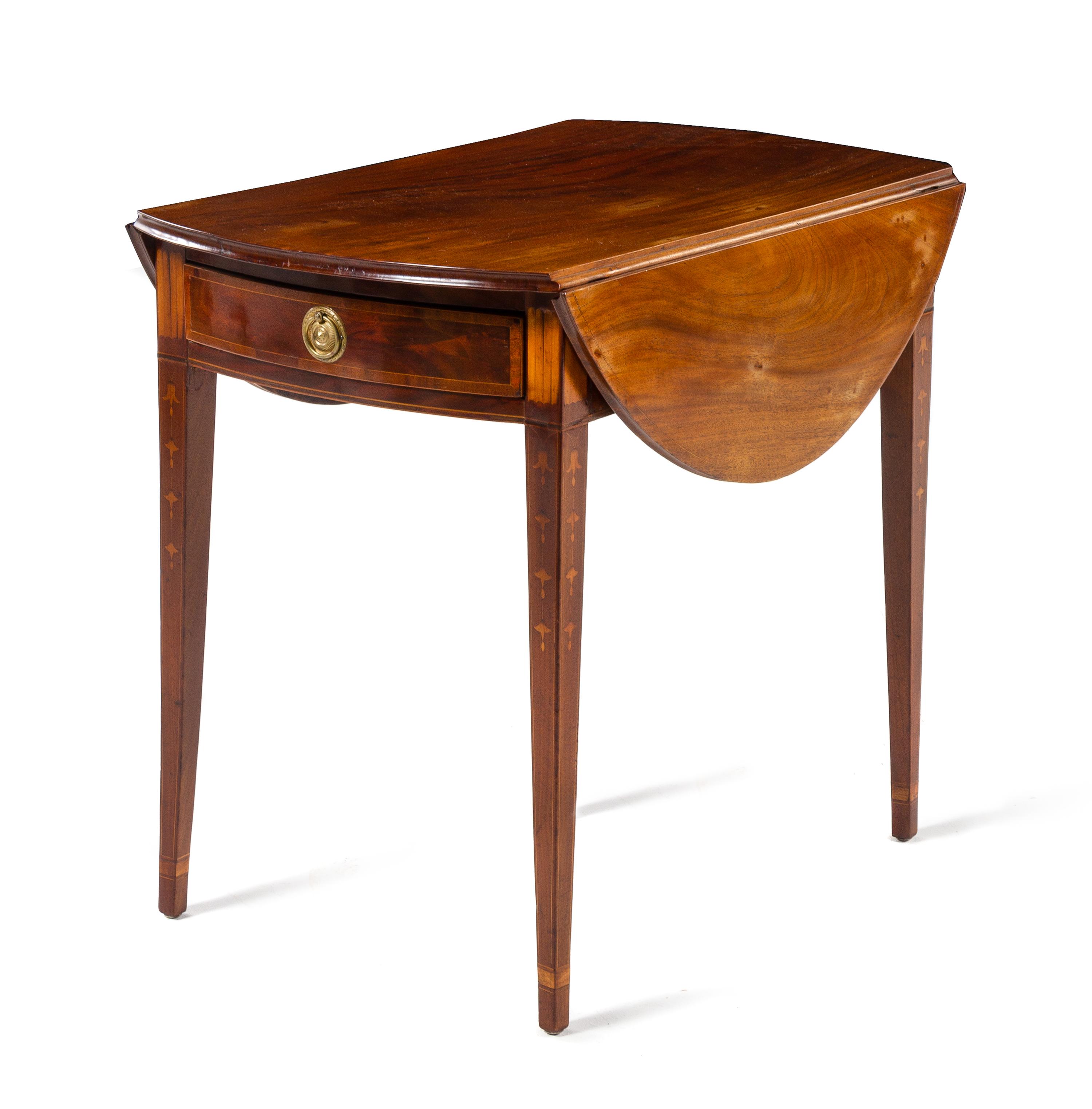 A Federal Mahogany Pembroke Table Height 28 x width 37 x depth 31 inches. — RHODE ISLAND, CIRCA 1800