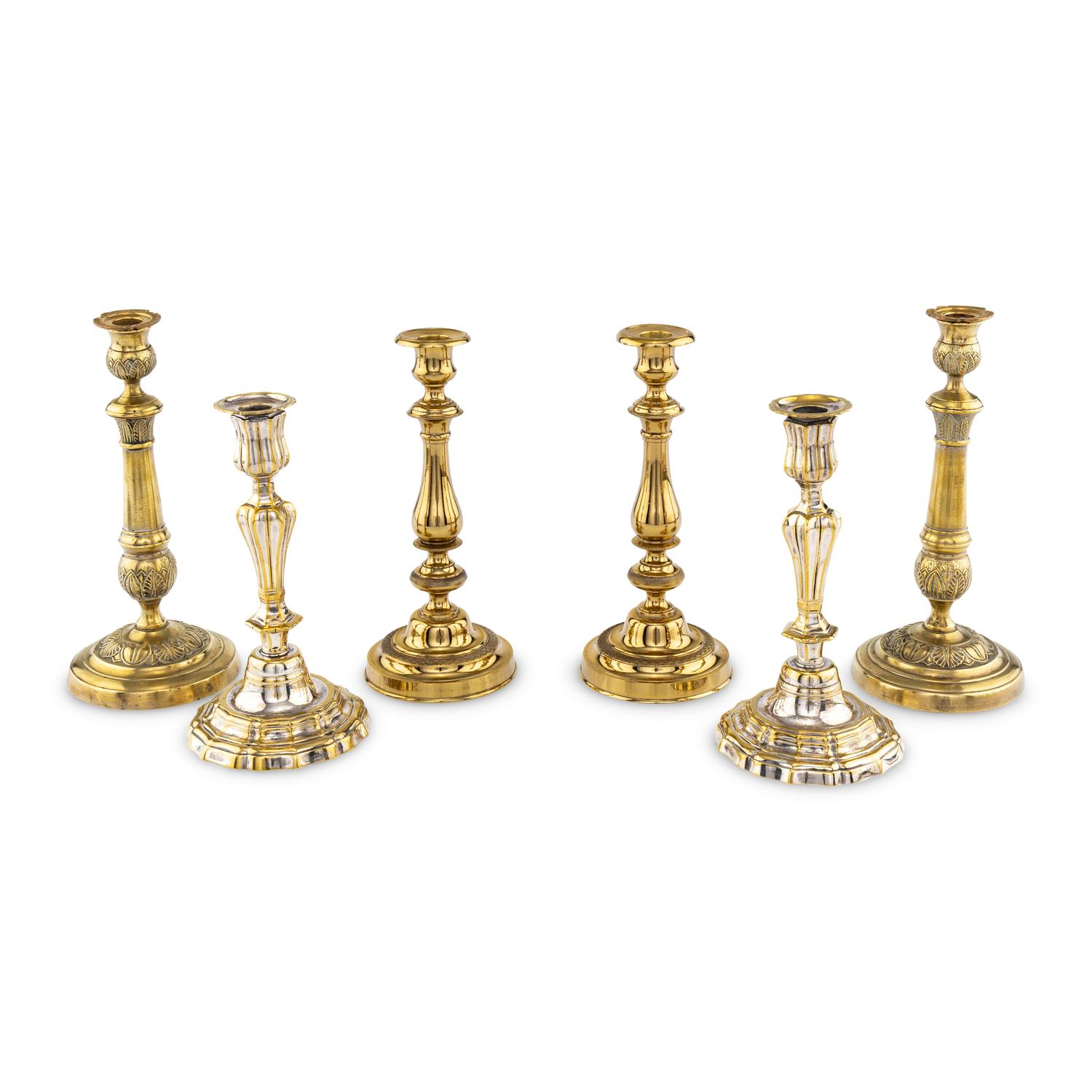 Three Pairs of Candlesticks