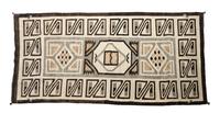 Navajo Two Grey Hills Rug 69 x 37 inches — First Half 20th Century