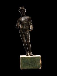 A Roman Bronze Figure of Mercury