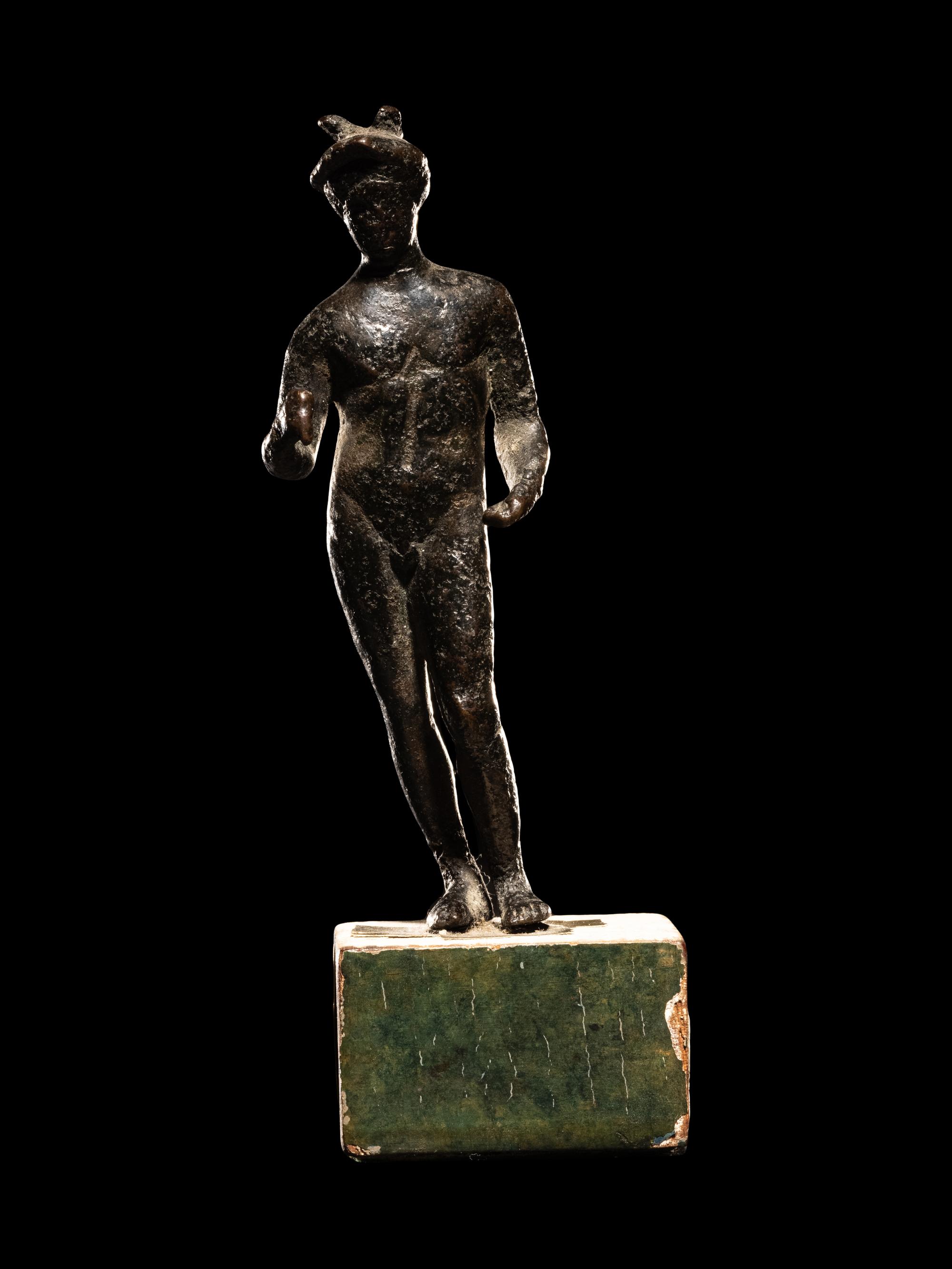 A Roman Bronze Figure of Mercury