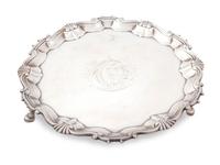 A George III Silver Waiter — William Peaston, London, 1745
